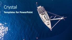  Presentation with coast line - Slides with bali-beach-coast-line background and a ocean colored foreground