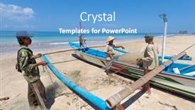  Presentation with fish beach - 