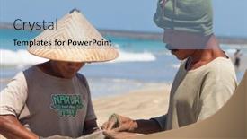  Presentation with fish beach - 