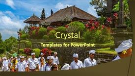  Presentation with prayers - Presentation enhanced with bali-indonesia-april-26-prayers background and a tawny brown colored foreground