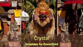  Presentation with cultural - Theme consisting of bali-indonesia-april-9-balinese background and a tawny brown colored foreground