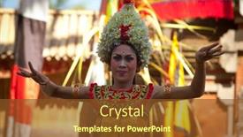  Presentation with cultural - Colorful presentation enhanced with bali-indonesia-april-9-young backdrop and a tawny brown colored foreground
