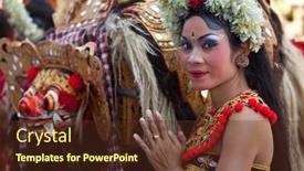  Presentation with cultural - Presentation theme with bali-indonesia-april-9-young background and a tawny brown colored foreground