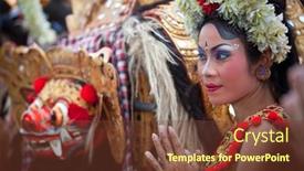  Presentation with cultural - Audience pleasing presentation design consisting of bali-indonesia-april-9-young backdrop and a tawny brown colored foreground