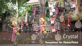  Presentation with balinese traditional dance barong - 