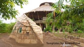  Presentation with eco friendly - PPT theme featuring bali-indonesia-february-2012-specially background and a coral colored foreground