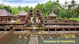  Presentation with bali temple - Cool new slides with bali-indonesia-january-20-people backdrop and a violet colored foreground