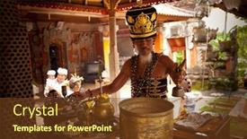  Presentation with hindu - Cool new presentation design with bali-indonesia-march-28-hindu backdrop and a tawny brown colored foreground