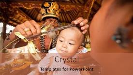  Presentation with infant - Theme with bali-indonesia-march-28-unidentified background and a coral colored foreground