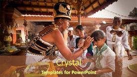  Presentation with infant - Presentation enhanced with bali-indonesia-march-28-unidentified background and a tawny brown colored foreground