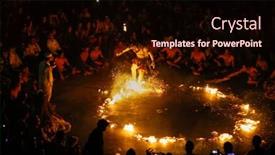  Presentation with hanuman - Slide deck with bali-indonesia-september-19-2014 background and a wine colored foreground