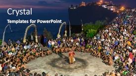  Presentation with cultural - Colorful slide deck enhanced with bali-indonesia-september-19-unidentified backdrop and a ocean colored foreground