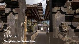  Presentation with hindu - Amazing slides having bali-indonesia-september-20-2014 backdrop and a tawny brown colored foreground