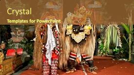  Presentation with bali culture - Presentation theme having bali-january-17-beasts background and a  colored foreground