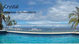  Presentation with philippine - Slide deck featuring balicasag island of philippine background and a teal colored foreground