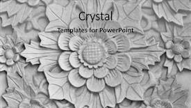  Presentation with stone - Slide set featuring balinese style carved stone background and a light gray colored foreground