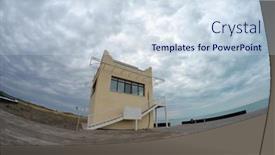  Presentation with ballistic - PPT layouts consisting of balkhash-resort-balkhash-lake-central background and a sky blue colored foreground