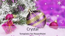  Presentation with purple green - Amazing theme having ball and toy with green backdrop and a lavender colored foreground