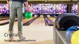  Presentation with pink 80sdisco ball - PPT layouts having ball at the 10-pins background and a lemonade colored foreground