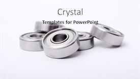  Presentation with bearing - Colorful PPT theme enhanced with ball-bearing backdrop and a  colored foreground