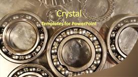  Presentation with titanium - Colorful presentation theme enhanced with ball-bearings and pinions backdrop and a  colored foreground