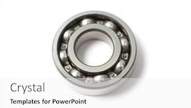  Presentation with ball bearing on a white - Colorful slides enhanced with ball-bearings-isolated-on-white backdrop and a white colored foreground