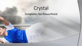  Presentation with goal ball - PPT layouts featuring ball in goal with transition background and a  colored foreground