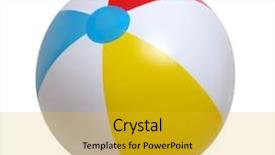  Presentation with ball bearing on a white - Colorful presentation enhanced with ball isolated on a white backdrop and a gold colored foreground