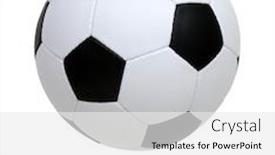  Presentation with soccer - Slide deck enhanced with ball-isolated-on-white-background background and a white colored foreground