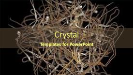  Presentation with tangled tangle of wool yarn - Cool new slides with ball-of-tangled-rusty-wire backdrop and a tawny brown colored foreground