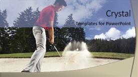  Presentation with red white grey - Amazing slides having red shirt and grey backdrop and a light blue colored foreground