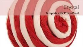  Presentation with pet - Presentation design consisting of ball-pet-toy-made background and a coral colored foreground