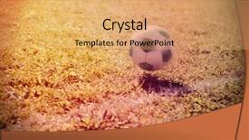  Presentation with spinning - Presentation theme enhanced with ball spinning out of bound background and a yellow colored foreground