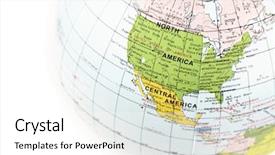 Presentation with united states map - Colorful slides enhanced with ball with map of usa backdrop and a white colored foreground