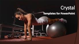  Presentation with pilates - Slide set consisting of the ferns and blue sky in new zealand background and a ocean colored foreground