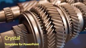  Presentation with gears - Presentation enhanced with ballbearing - mainshaft and countershaft background and a tawny brown colored foreground