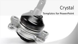  Presentation with joint - Cool new PPT layouts with ballbearing - spherical joint isolated backdrop and a white colored foreground