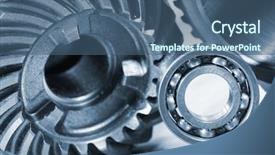  Presentation with titanium - Beautiful presentation featuring ballbearing - titanium ball-bearing and gears all backdrop and a ocean colored foreground