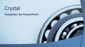  Presentation with metal - Presentation theme consisting of ballbearing spanner - bearings at metal background texture background and a  colored foreground