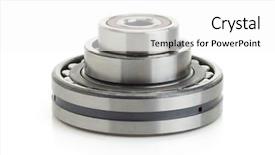  Presentation with history earth globe isolated white - Colorful theme enhanced with ballbearing spanner - bearings tool isolated on white backdrop and a white colored foreground