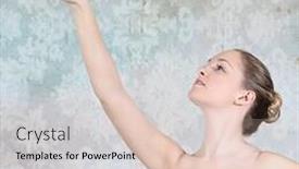  Presentation with ballerina - Colorful theme enhanced with live - beautiful modern living room interior backdrop and a light gray colored foreground