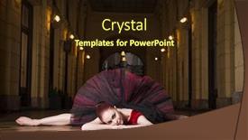  Presentation with croatia zagreb - Cool new slide deck with ballerina natalia horsnell in the oktogon public urban passageway in zagreb croatia backdrop and a wine colored foreground