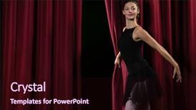  Presentation with art dance - Amazing theme having ballerina performing ballet dance backdrop and a  colored foreground