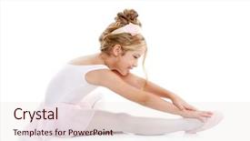  Presentation with ballerina - Theme enhanced with ballerina background and a lemonade colored foreground