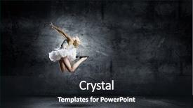 Presentation with pretty girl - Slides with ballet dancing - young pretty ballerina girl making background and a dark gray colored foreground