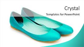  Presentation with ballet - Slide deck consisting of ballet shoes isolated on the white background and a white colored foreground