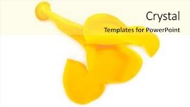  Presentation with animated hot air balloon - Slides consisting of ballon - popped air balloon isolated background and a yellow colored foreground