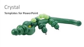  Presentation with balloon - Amazing slide deck having balloon-alligator backdrop and a white colored foreground