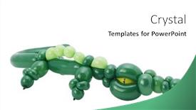  Presentation with balloon - Slides featuring balloon-alligator background and a white colored foreground