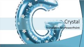  Presentation with 5 stars five star rating - Colorful PPT theme enhanced with g many - balloon font with stars part backdrop and a light blue colored foreground